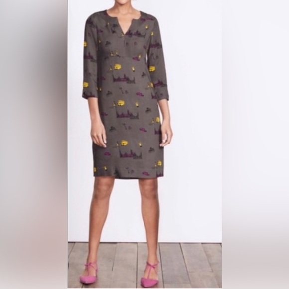 BODEN WO020 Alexandra London
Dress Shift Gray Yellow School Bus
Artsy Size 2 - Picture 7 of 7